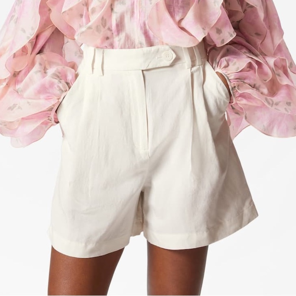 & Other Stories White Linen Shorts